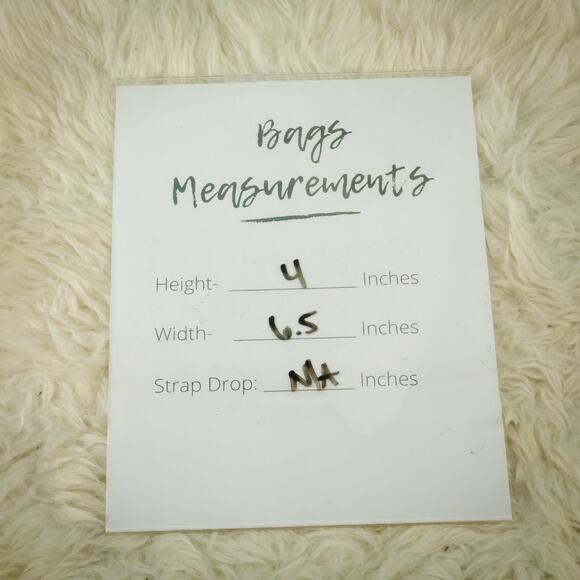 Coach Champagne Gold Metallic Small Zip Closure Wristlet Clutch Bag Purse - Picture 6 of 6